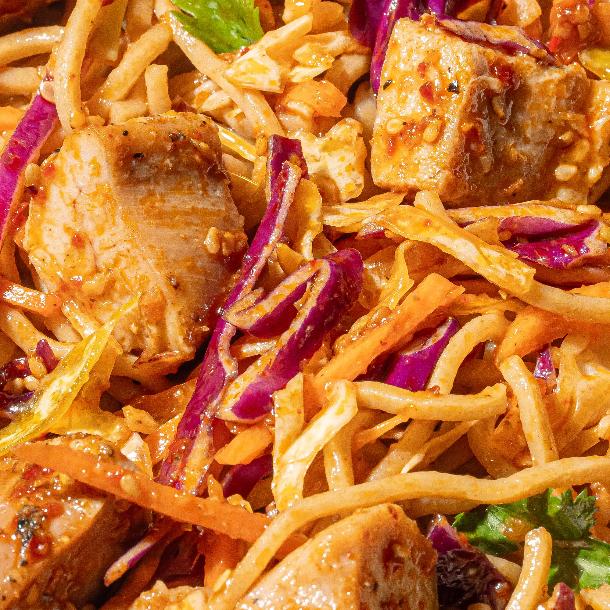 Chili Crisp Noodles with Sesame Chicken - Image 2